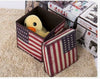 Folding Storage Ottoman Seat Stool Storage Boxes Home Chair Footstool Bench Lid