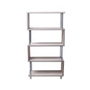5 Tier S-Shaped Bookshelf Bookcase Shelf Storage Wood Furniture for Home Office