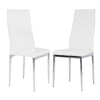 Clear Glass Round Table and Chairs Set Living Dining Room Furniture Metal Legs