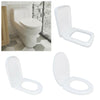 O/U/Square Shape Design WC Toilet Seat Soft Close Top Fix Quick Release Hinge UK