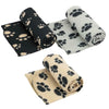 70 X 100cm Soft Cosy Warm Fleece Pet Dog Cat Animal Paw Print Blanket Throw