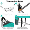 Portable Folding Hammock Outdoor Garden Swing Chair Seat W/ Stand-Folds Camping