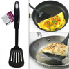 Slotted Turner Black Nylon Non Stick Spatula Heat Resistant Flipper Cooking Tool