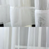 1/2X Rod Pocket Sheer Curtain Organza Voile Curtain Window Drape 4 Sizes 3Colors