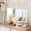 Hollywood Vanity Make Up Mirror with Lights 18-LED Tabletop Wall Metal 80x62cm
