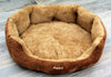 Dog Bed Soft Washable Fleece Fur Removable Cushion Warm Luxury Pet Basket