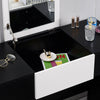 Vanity Dressing Table Makeup Desk w/ Flip-up Mirror&Drawers