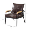 1 Seat 4 Colors Faux Leather Sofa Living Room Armchair Metal Legs Simple Modern