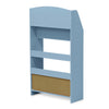Kidkanac Magazine/Bookshelf with Toy Storage Cabinet, Light Blue
