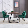 2 4 6 Dining Chairs Velvet Padded Seat Metal Legs Kitchen Dining Room
