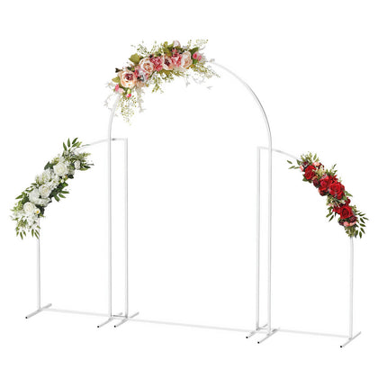 3Pcs/Set Large Arch Door Wedding Metal Frame Backdrop Stand Party Flower Rack UK