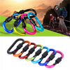 6pcs Aluminum Snap Hook Carabiner D-Ring Key Chain Clip Keychain Hiking Camp UK