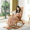 Upgrade XL Garden Rocking Chair Recliner Bed Armchair For Patio Balcony Outdoor