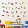 Fauna Animal Alphabet Wall Stickers Educational Decals for Kids Nursery learning