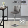 2Pcs Breakfast Bar Stools Bar Chairs Velvet&Chrome Steel Bar Swivel Chair UK