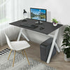 Computer Home Office Desk Corner Wood Metal Desktop Table PC Study Workstation