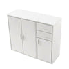 Modern White Sideboard Cabinet Cupboard Storage Furniture With Drawers & Doors