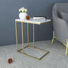 Luxury Marble Tea Coffee Cafe Table Living Room Office Laptop Sofa End Side Desk