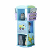 Kids Cartoon Bookcase Storage Unit Display Shelf, Wooden Bookshelf with Drawer