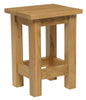 Small Oak Side Table | Solid Wood Slim Occasional/Coffee/Lamp/End/Console Stand