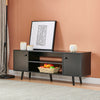 Black 2 Doors TV Stand Entertainment Unit Sideboard Storage Cabinet Living Room