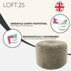 Round Bean Bag Foot Rest Stool Pouffe Living Room Beanbag Ottoman Footstools