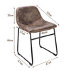 2X Industrial Retro Breakfast Bar Stools Seat Soft Kitchen Coffee Table Chair