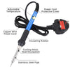 60W Soldering Iron Kit Electronics Welding Irons Solder Tools Adjustable Temp