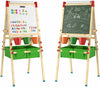 Kids Easel Wooden 2in 1 Blackboard Whiteboard White Drawing Writing Chalk Board