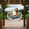 Hanging Hammock Rope Swing Chair Macrame Hammock Seat Outdoor Indoor Garden