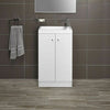 Storage sink Alpine Duo 495mm floor standing vanity unit gloss white RRP £295