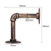 4Pcs Pipe Shelf Brackets Industrial Iron Rustic Wall Floating Shelves Supports