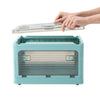 Stackable Fully Open Storage Box Foldable Plastic Clothes Toys Container Case UK