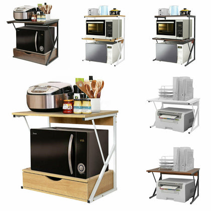 Kitchen Storage Shelf Organizer Rack Microwave Holders Standing Rack Home UK