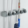 Mop Rack Wall Mounted Brush Broom Holder Hanger Organizer Storage Cleaning Tool