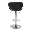 2x Breakfast Bar Stool PU Faux Leather Swivel Kitchen Metal Base Chair Gas Lift