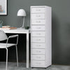 10 Drawer Metal Home Office Filing Cabinet Large File Storage Cupboard w/Castors
