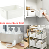 4pcs Studio Baskets Plastic Storage Organiser Office Home Bathroom Kitchen Boxes
