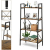 4-Tier Ladder Shelf Bookcase Bookshelf Plant Flower Stand Storage Metal Frame UK