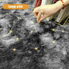 Circular Shaggy Fluffy Warm Rugs Non Slip Washable Floor Small Round Home Mats