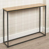 Slim Hallway Console Table Narrow Industrial Sideboard Display Unit Metal Desk