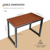 120 cm PC Computer Desk Writing Study Table Office Home Workstation Wooden Metal