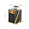 9kW Industrial Electric Fan Heater Air Space Warmer Workshop Garage Heating Unit
