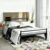 H.J Wedoo 3FT/4FT6 Single Bed Frame Double Bed Frame Black Minimalist Style New