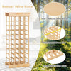 40 Bottles Storage Wine Rack Freestanding Pine Wood Display Shelf Wine Holder