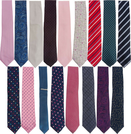 Mens Ties Necktie Red Blue Black Pink Grey Paisley Striped Spotted Textured Tie