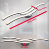Modern LED Ceiling Lights Curved & Waved Shape Aluminium Ceiling Lamp