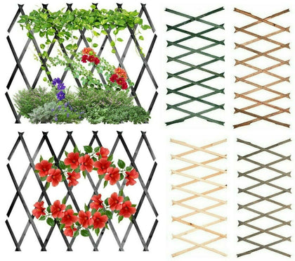 6ft Expanding Wooden Wood Trellis Climbing Plants Fence Panel Screening Lattice