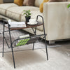 2Tier Coffee Tea Table Shelf Sofa Side End Console Tray Storage Rack Living Room