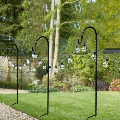 8x Border Garden Shepherds Crook Hooks for Bird Feeders & Lanterns 3 Colors 90cm